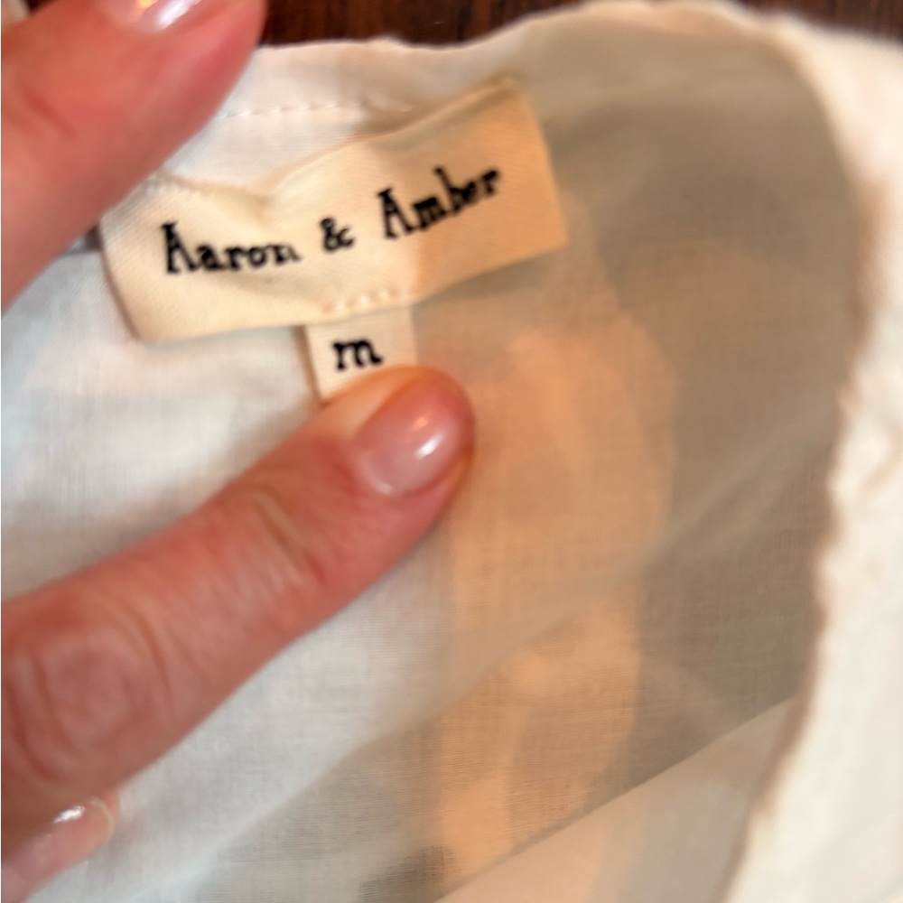 Aaron & Amber White Top